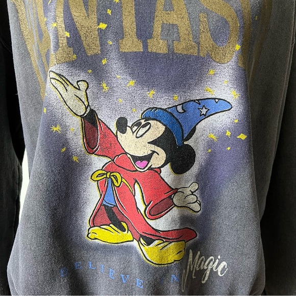 Disney Fantasia Mickey Mouse UO Exclusive Crew Neck Sweatshirt - Picture 5 of 5